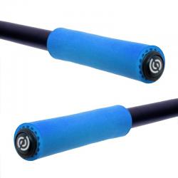 Silikonowe chwyty rowerowe - BikeRibbon SIO2 ExtraLite - Niebieskie